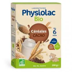 PHYSIOLAC Céréales cacao bio dès 6mois 200g