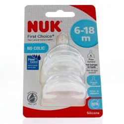 NUK First Choice - Tétines physiologiques 6-18 mois x2