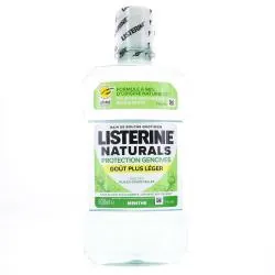 LISTERINE Naturals Bain de bouche protection gencives gout plus léger menthe 500ml