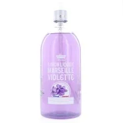 LES PETITS BAINS DE PROVENCE Savon liquide de Marseille violette 1L