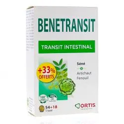 ORTIS Bénétransit Transit intestinal boîte de 72 comprimés