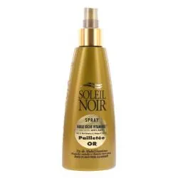 SOLEIL NOIR Huile sèche vitaminée pailletée or Spray 150ml