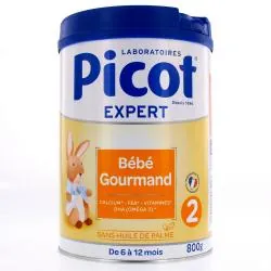 PICOT Expert lait bébé gourmand 2ème age 6-12 mois 800g