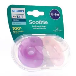 AVENT Soothie Sucettes nouveau né 0-6 mois rose