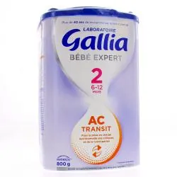 GALLIA Bébé Expert AC Transit Lait de suite 2ème âge 800g