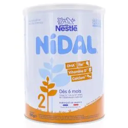 NESTLE Lait Nidal 2ème age 6mois - 1an 800g