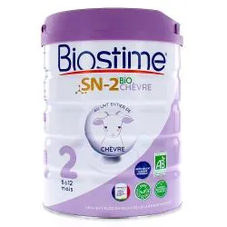 BIOSTIME Lait infantile - SN-2 Bio Chèvre lait 2ème âge 6 à 12 mois