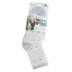 AIRPLUS Femme - Aloe Cabin Chaussettes Hydratantes blanc gris