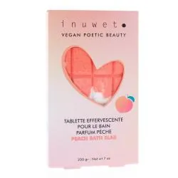 INUWET Tablette effervescente pour le bain parfum Pêche 200gr