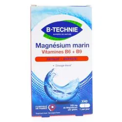 B-TECHNIE Magnésium Marin B6 + B9 40 gélules