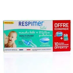 RESPIMER Mouche bébé + filtres protecteurs 25 filtres protecteurs