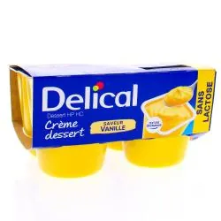 DELICAL Crème dessert - HP HC saveur vanille 4x200g