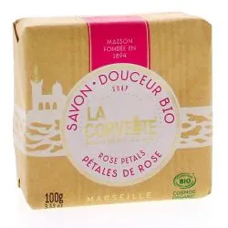 LA CORVETTE Savon douceur Pétales de Rose bio 100g
