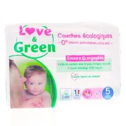 LOVE&GREEN Couches écologiques Taille 5 - 11à25kg x40 couches