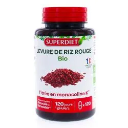 SUPERDIET Levure de riz rouge x120 gélules
