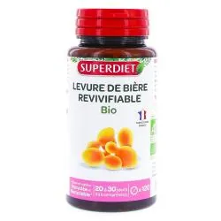 SUPERDIET Levure de Bière Revivifiable Bio 120 comprimés