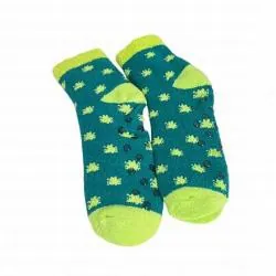 SANOSOIN Chaussettes Bien-être Aloe Vera verte à pois 35/40