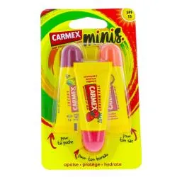 CARMEX Baume à lèvres - mini lot de 3