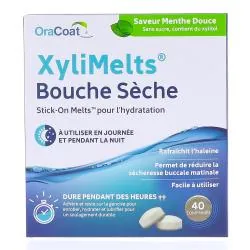 ORA COAT Xylimelts - Bouche sèche menthe douce x40 comprimés