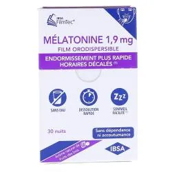 IBSA Mélatonine 1,9mg x30 Films Orodispersibles Goût Fruits des Bois
