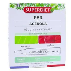SUPERDIET Fer + acérola boîte de 20 unidoses