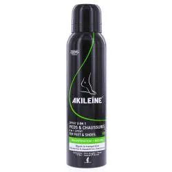 AKILEINE Vert - Spray 3 en 1 Pieds & Chaussures 150ml
