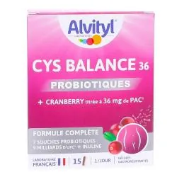 ALVITYL Bien-Etre Physique - Cys Balance 36 Probiotiques x15 gélules