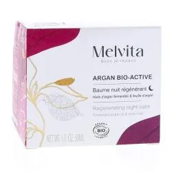 MELVITA Argane Bio-Active - Baume de nuit régénérant bio crème 50ml