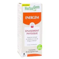 HERBALGEM Concentré de bourgeons frais - Energem Epuisement Physique Bio 30ml