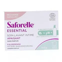 SAFORELLE Essential - Soin lavant intime apaisant recharge 4 bâtonnets