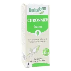 HERBALGEM Concentré de bourgeons frais - Citronnier écorces bio 30ml