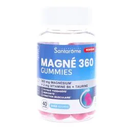 Santarome Magnésium 360 mg Détente Sans sucres x40 Gummies