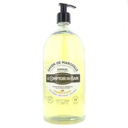 LE COMPTOIR DU BAIN Savon liquide de Marseille Surgras Amande Douce 1l