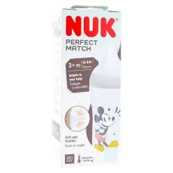 NUK Perfect Match - Biberon +3 mois 260ml mickey