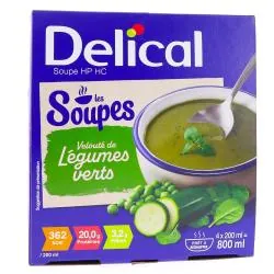 DELICAL Soupe - HP/HC Velouté de légumes verts 4x200ml