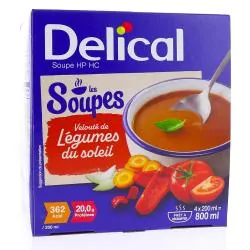 DELICAL Soupe HP/HC - Velouté de légumes du Soleil 4x200ml
