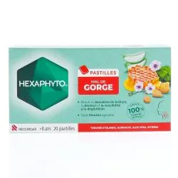 HEXAPHYTO Pastilles mal de gorge x20