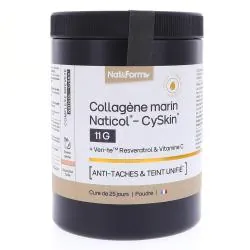 NAT & FORM Collagène Marin Naticol CySkin 11g Anti-Tâches et Teint Unifié poudre 365g