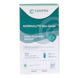 CODIFRA Normalite - Nez gorge x14 gélules