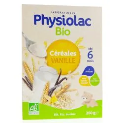 PHYSIOLAC Céréales Vanille Bio Dès 6 mois 200g