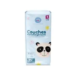 PHARMABABY Couches hypoallergéniques taille 4 - 7 à 18kg x48 couches
