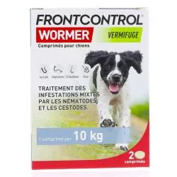 FRONTLINE Frontcontrol - Wormer Vermifuge Pour Chien x2 comprimés