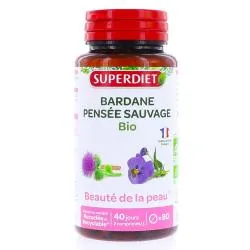 SUPERDIET Bardane Pensée Sauvage Bio x80 comprimés