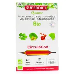 SUPERDIET Quatuor circulation boîte de 20 ampoules