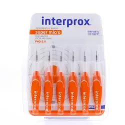 INTERPROX Brossettes interdentaires interproximal super micro 0.9 mm