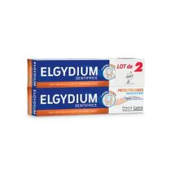 ELGYDIUM Protection Caries dentifrice lot 2 x 75ml