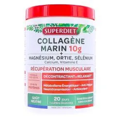 SUPERDIET Collagène Marin 10g + Magnésium, Ortie, Sélénium 240g
