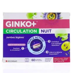 GINKO+ Circulation - Nuit Jambes Légères x60 Comprimés