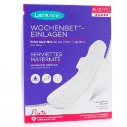 LANSINOH Serviettes Maternité x10