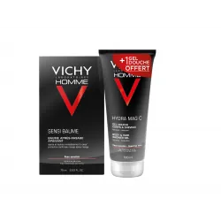 VICHY Homme - Sensi Baume après rasage apaisant 75ml + Hydra Mag C Gel douche 100mloffert